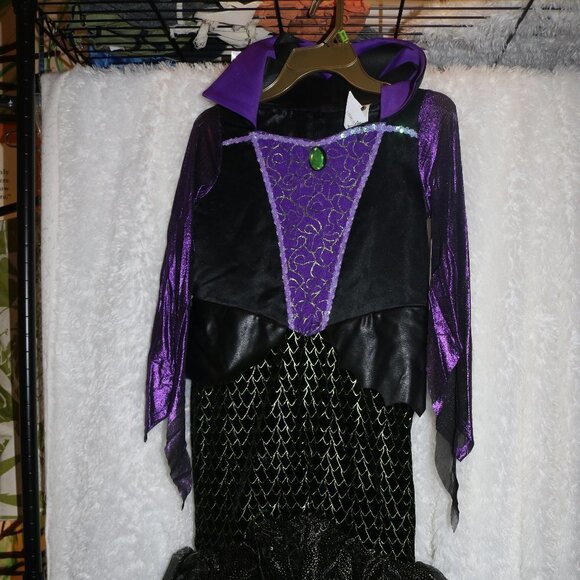 Disney Disguise Prestige child costume Villians Maleficent with horns NWT 8-10